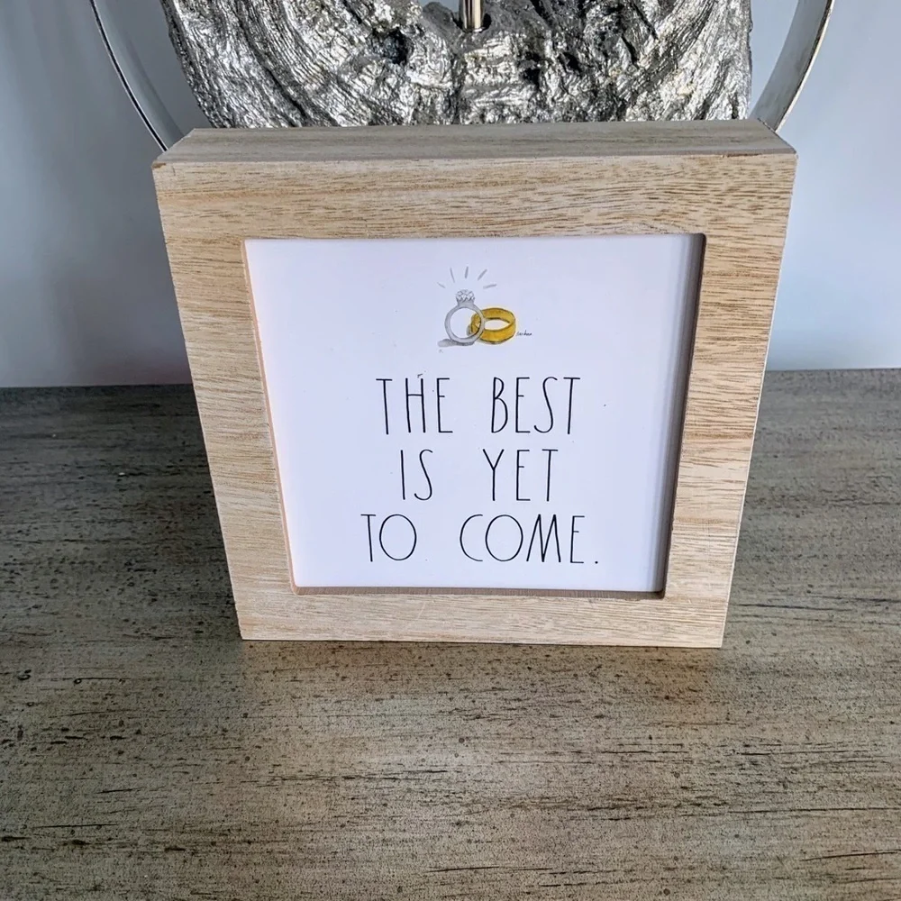 Rae Dunn “The Best is Yet to Come” Wood Sign